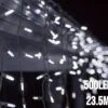 500LED šviesos užuolaida šalta balta 25M