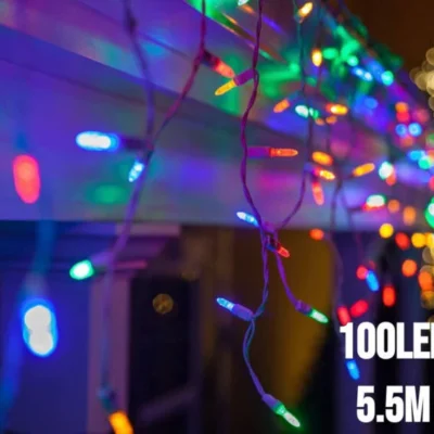 100LED įvairių spalvų šviesos užuolaida 5.5M