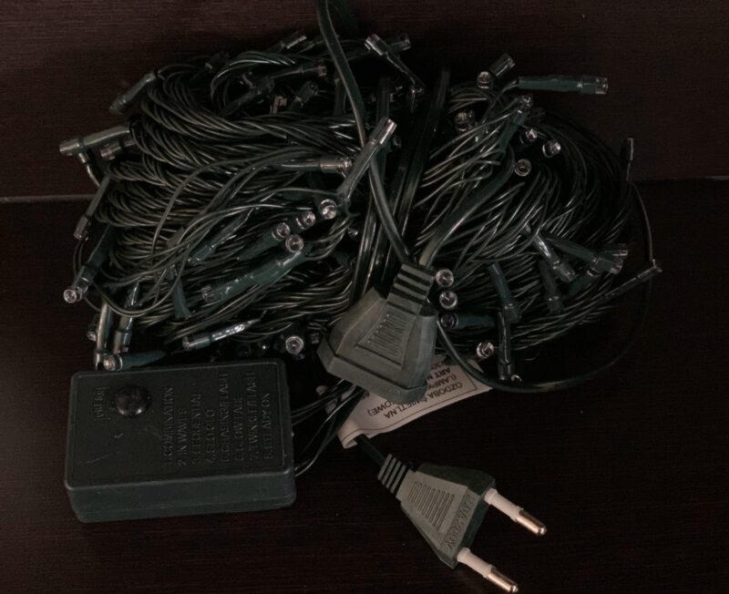 300LED įvairių spalvų kalėdinės lemputės 25.5M - Image 3