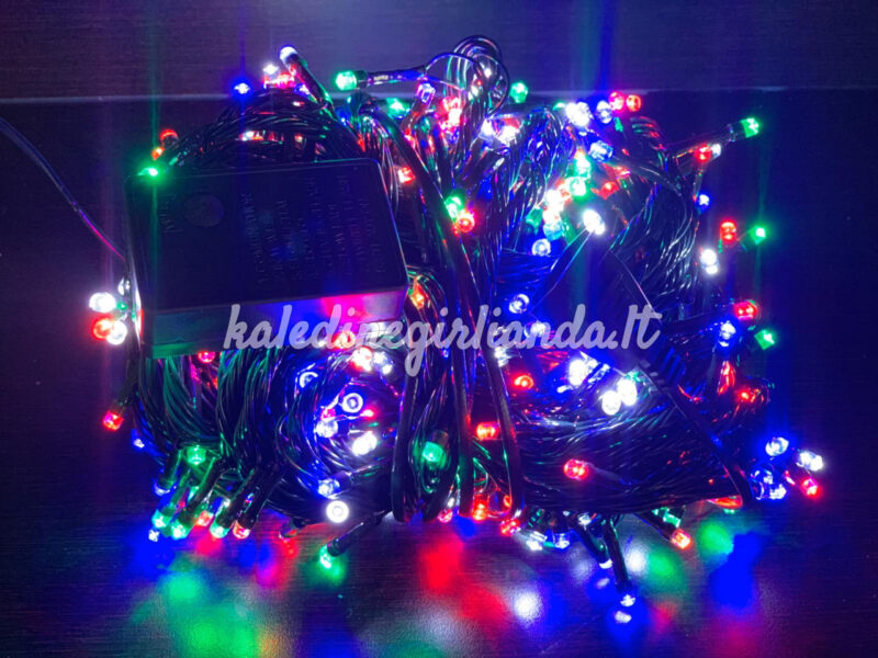 500LED įvairių spalvų kalėdinės lemputės 35M - Image 5