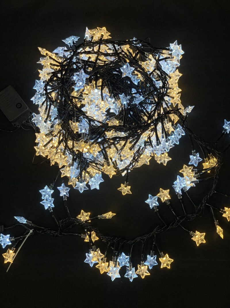 300LED lemputės „žvaigždynas“ šilta balta-balta 6M