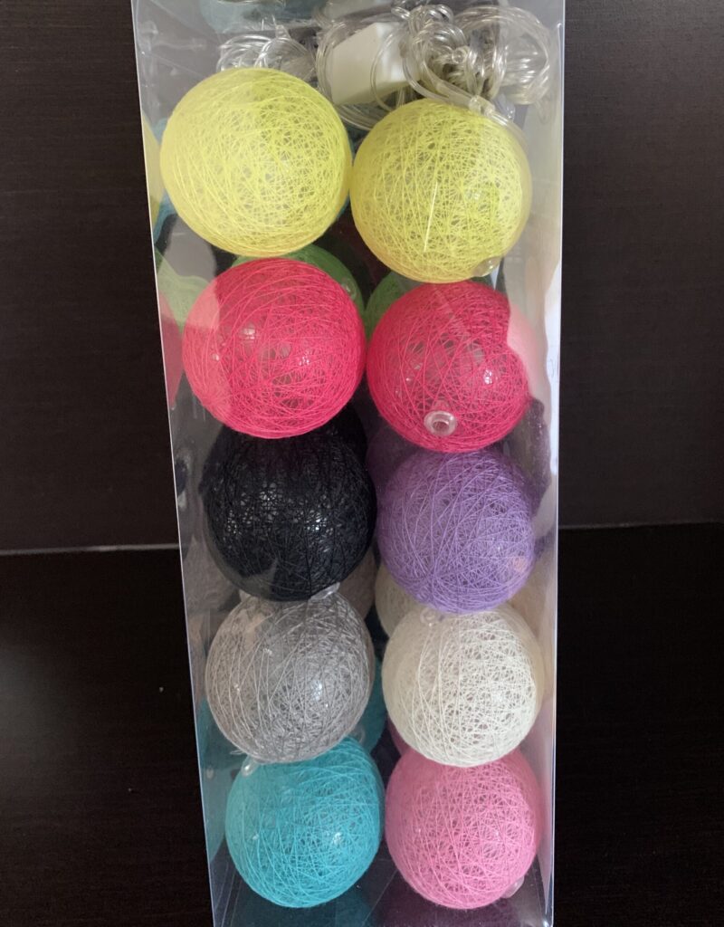 20LED kalėdinės lemputės Cotton Balls 6.5M - Image 2