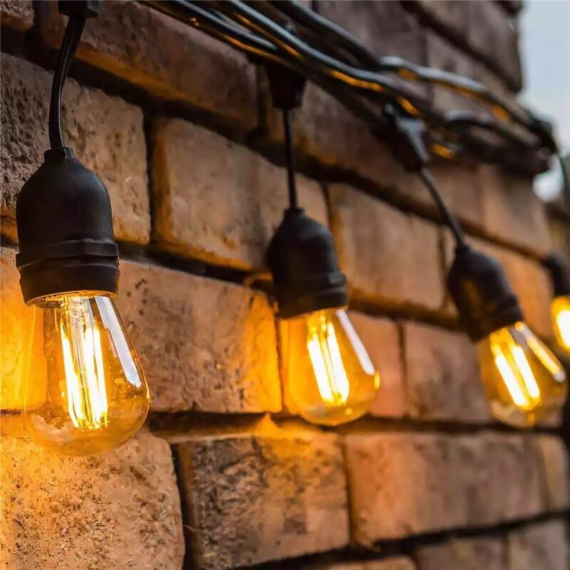 LED lempučių girlianda su pakabinamais lizdais 16,5 M 30 lizdų (be lempučių) - Image 5