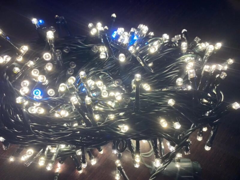 Profesionalios kalėdinės lemputės 300LED šilta balta + mirksinti šalta balta 22M - Image 2