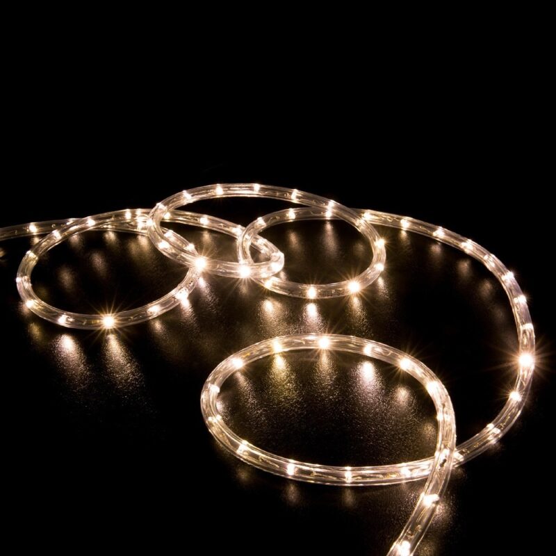 LED šviečianti girlianda, šiltai balta 50M