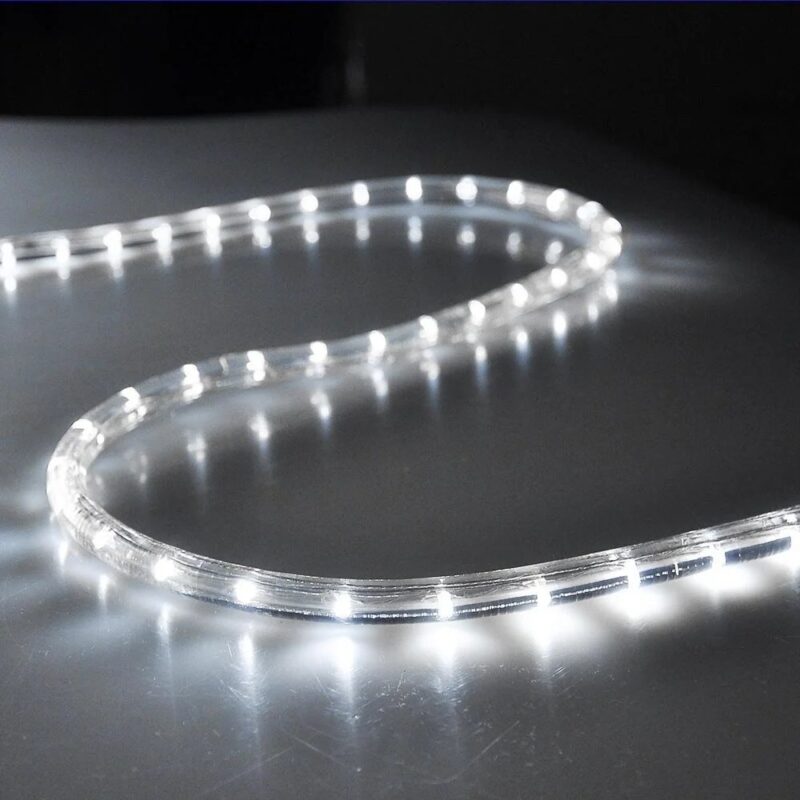 LED šviečianti girlianda, šaltai balta 50M