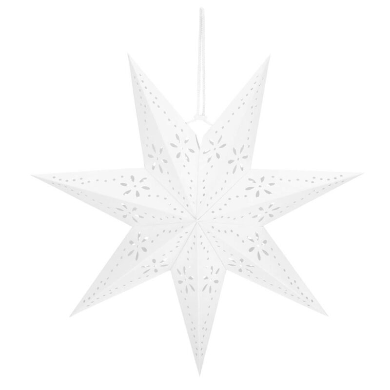 Popierinė žvaigždė 50cm balta - Image 3