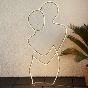 LED Dekoratiivne kuju mees kaunistab naist