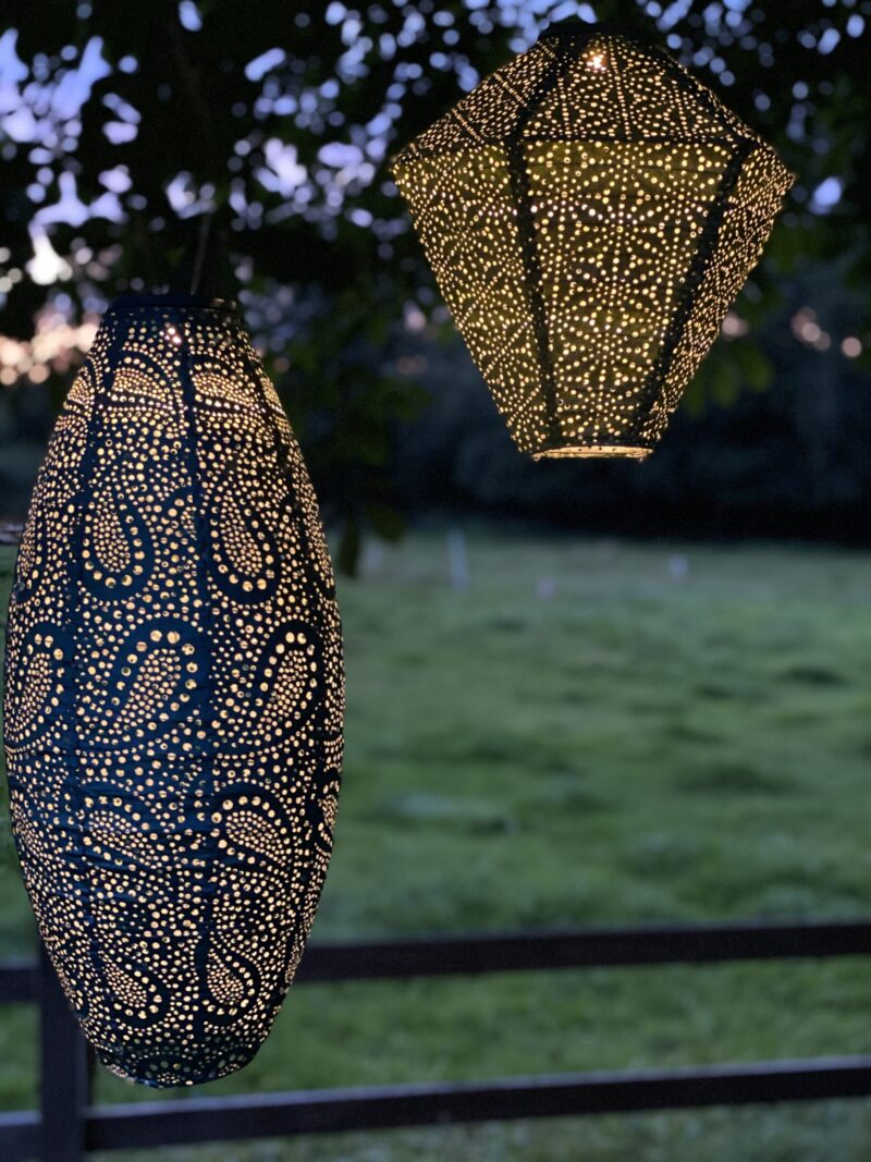 Pakabinamas saulės žibintas Lumiz Long Oval20 Paisley Copper - Image 2