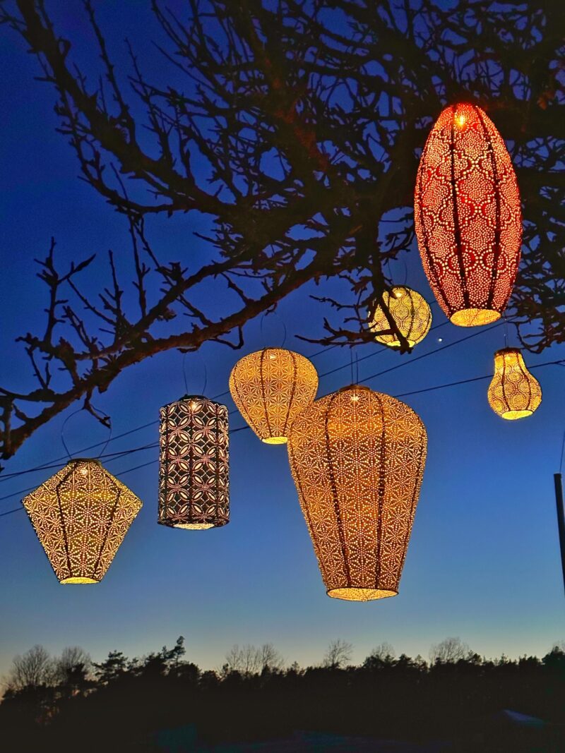 Pakabinamas saulės žibintas Lumiz Long Oval20 Bazaar Rožinė - Image 2