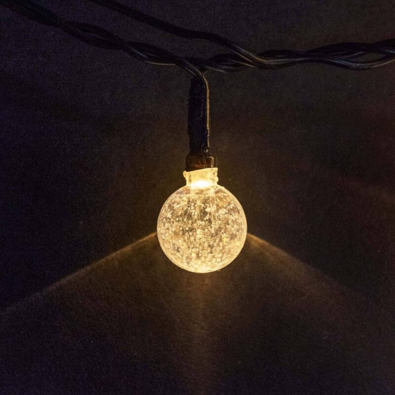 LED dekoratyvinės virvelės rutuliukai 3,5 m 40 lempučių su baterijomis - Image 5