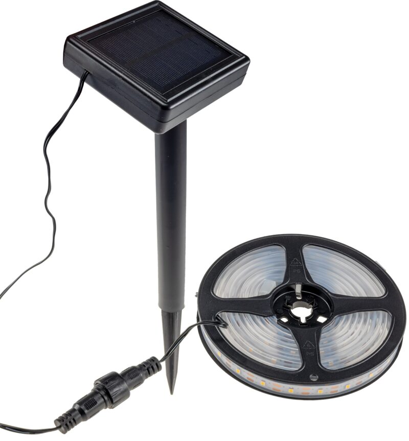 MicroLED lempučių girlianda su saulės baterija, šiltai balta - Image 3