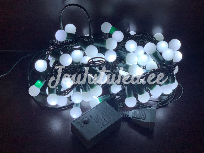 100LED apvalios lemputės šalta balta 8.5M - Image 2