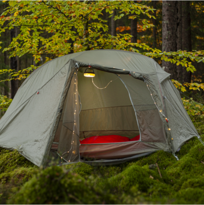 LED lempučių girlianda su baterijomis ritinyje „Rondo“