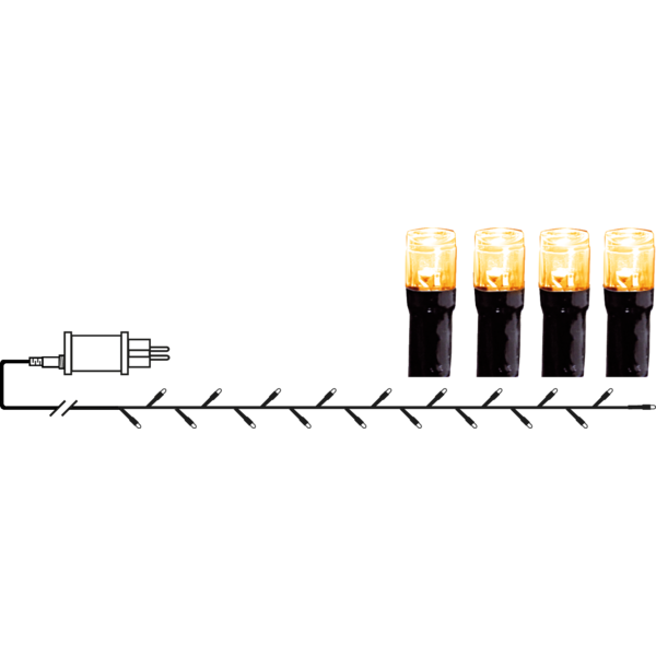 360LED kaledinės lemputės, šiltai baltos 30M - Image 4