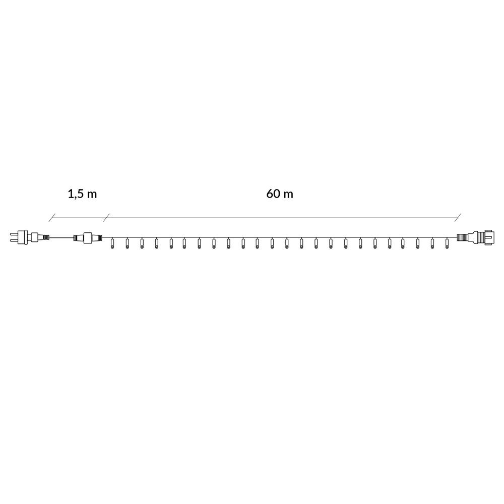 1000LED kalėdinės spalvingos lemputės 81.5m - Image 8
