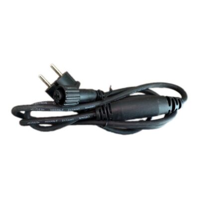 PRO maitinimo laidas SUPERCONNECT juodas – girliandoms ir šviesos užuolaidoms