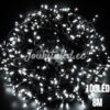 100LED šaltos baltos spalvos kalėdinės lemputės 8M