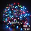 300LED įvairių spalvų kalėdinės lemputės 25.5M