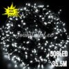 Profesionalūs 500 LED Kalėdų žibintai šalta balta mirksinti šalta balta 35,5M