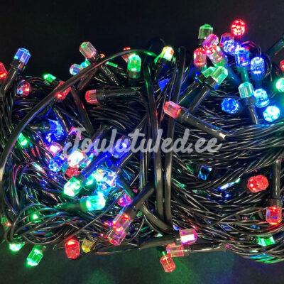 100 LED kalėdinės šviesos RGB 8,5m