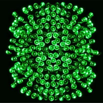 300LED kalėdinės lemputės žalia 22M