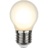 LED tipo lemputė 1W G45 E27 šiltai balta matinė