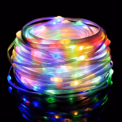 100LED Kalėdinės lemputės RGB USB 5V