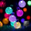 LED dekoratyvinė girlianda „Kamuoliukai“ 6,25 m, 30 lempučių, su saulės baterija, spalvota