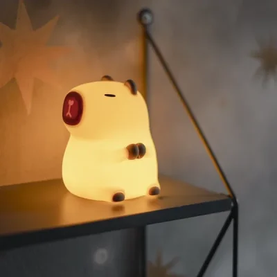LED naktinė lempa „Capybara“ 11 cm