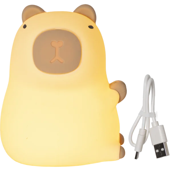 LED naktinė lempa „Capybara“ 11 cm