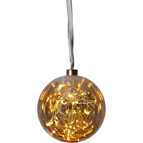 LED klaaskuul "Glow" merevaik Ø 15 cm