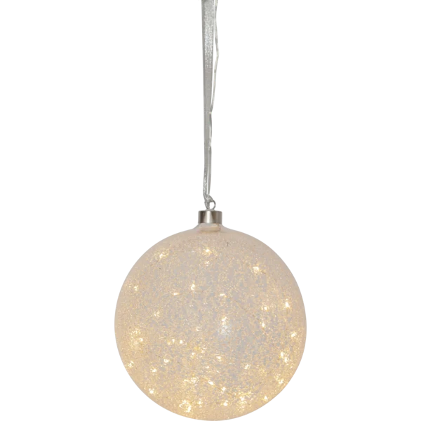 LED klaaskuul "Glow Snow" Ø 20 cm