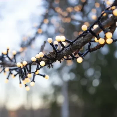 300 LED apvalios lemputės šilta balta 6M