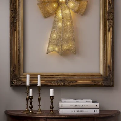 LED kaspinas „Lotta“ auksinis 62 cm