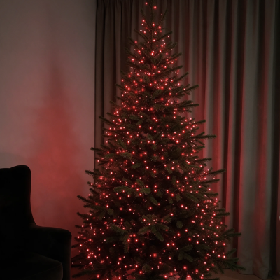 500LED raudonos kalėdinės lemputės 38M
