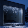 100LED šaltos baltos spalvos šviesos užuolaida 5.5M