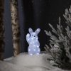 30 LED mojuojančio triušio dekoracija "Crystalo" 29 cm