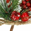 Dekoratyvinė šakelė su uogomis ir saldainio lazdele 24 cm