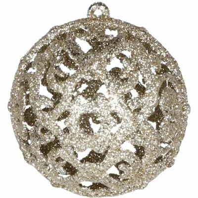 Eglutės žaisliukų rinkinys 100 vnt., auksiniai rutuliai Ø 3–6 cm