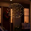 LED šviečiantis rutulys 42,5 cm, 112 LED, šiltai baltas