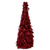 Kaspinėlių eglutė „Royals“ bordo 100 cm