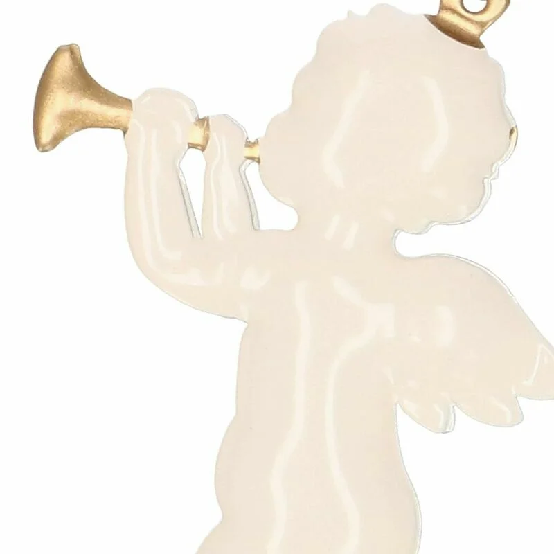 Metaliniai eglutės žaisliukai „Angelas“ 3 vnt., 7,5 cm