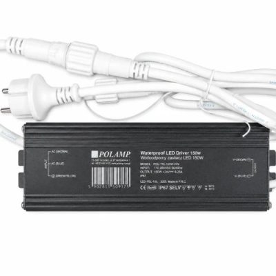 PRO maitinimo blokas 24V 150W IP67 – iki 17 girliandų (170 m)